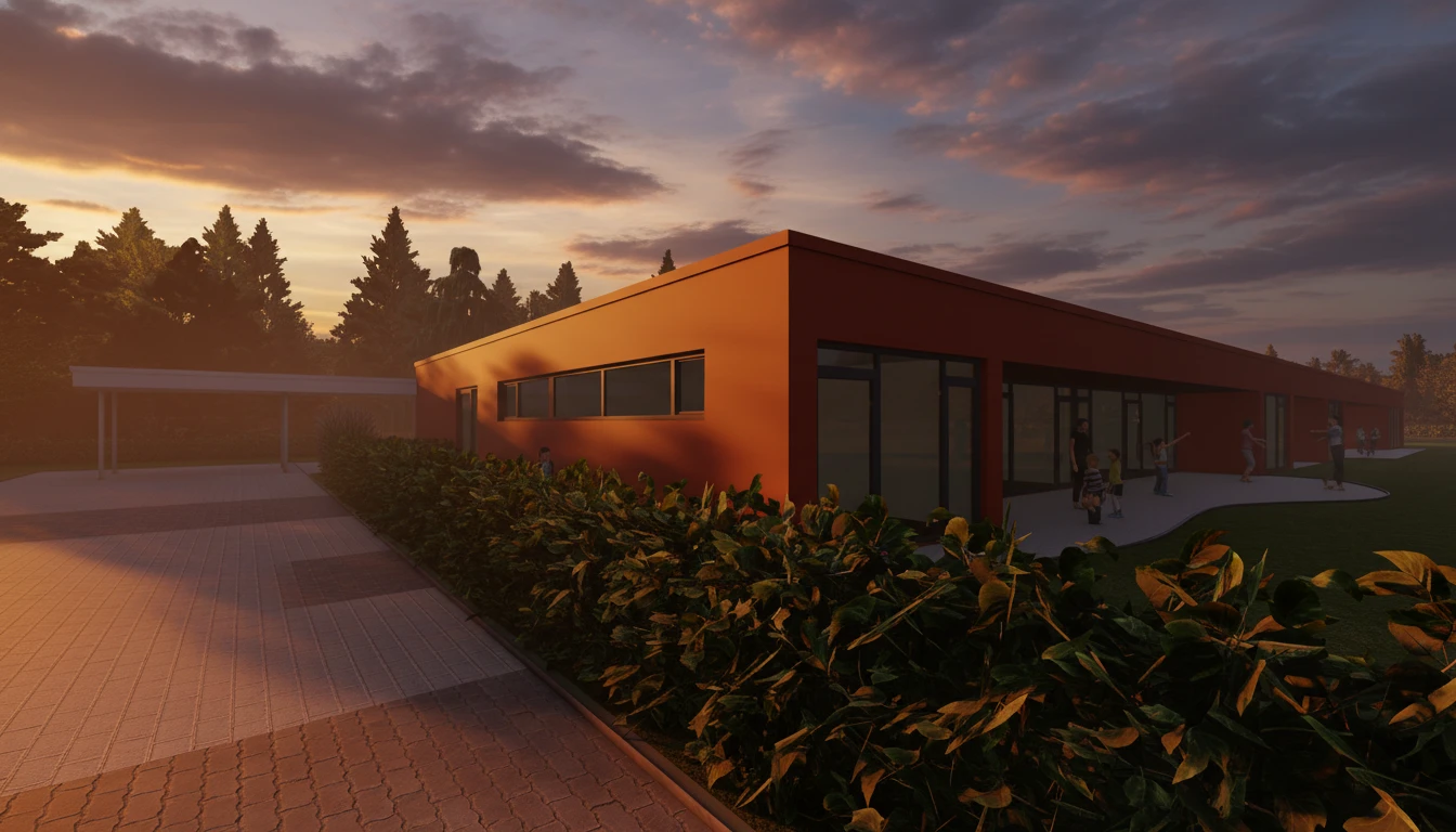 6 Gruppen Kita seitlich