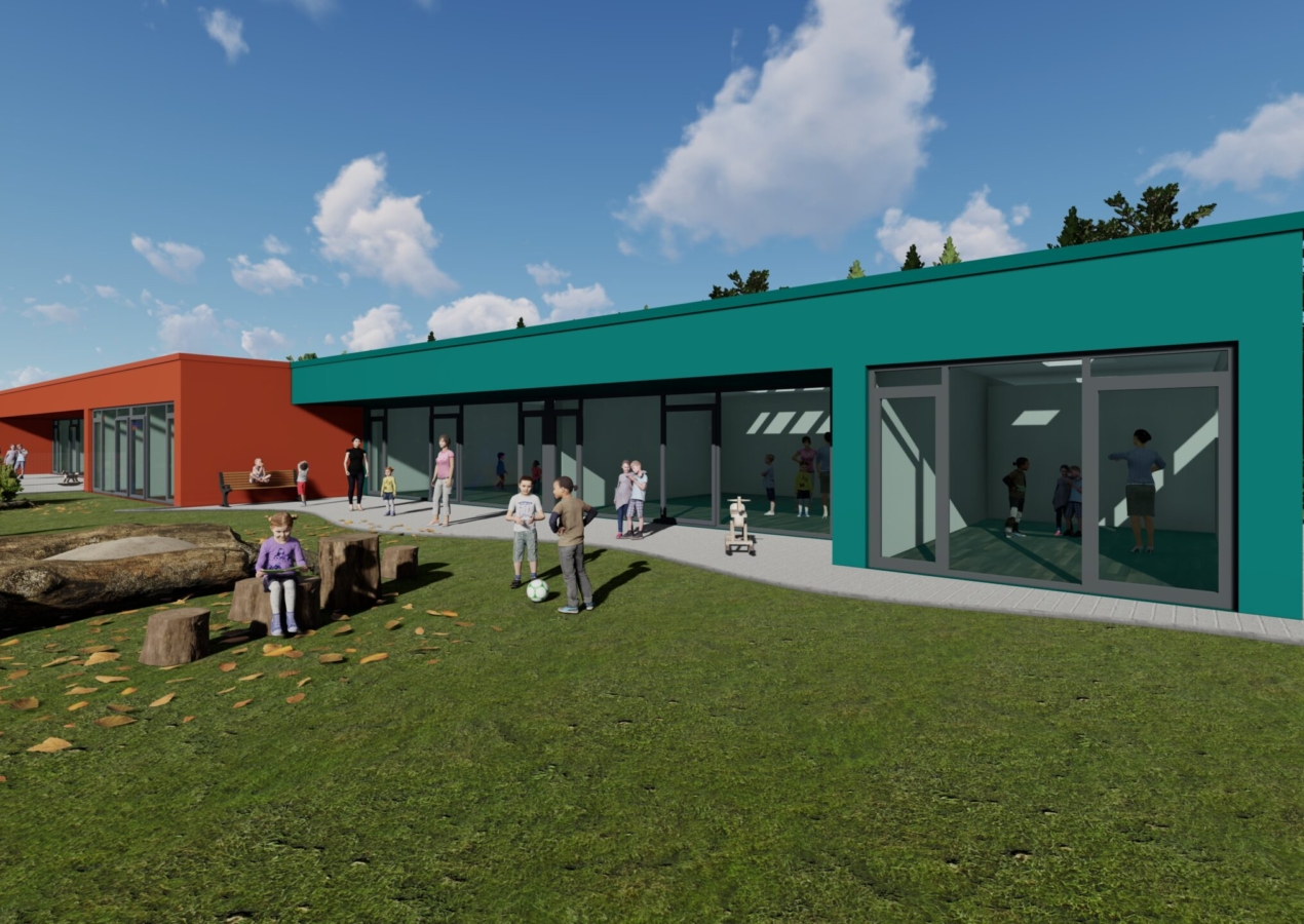 6 Gruppen Kita von vorne